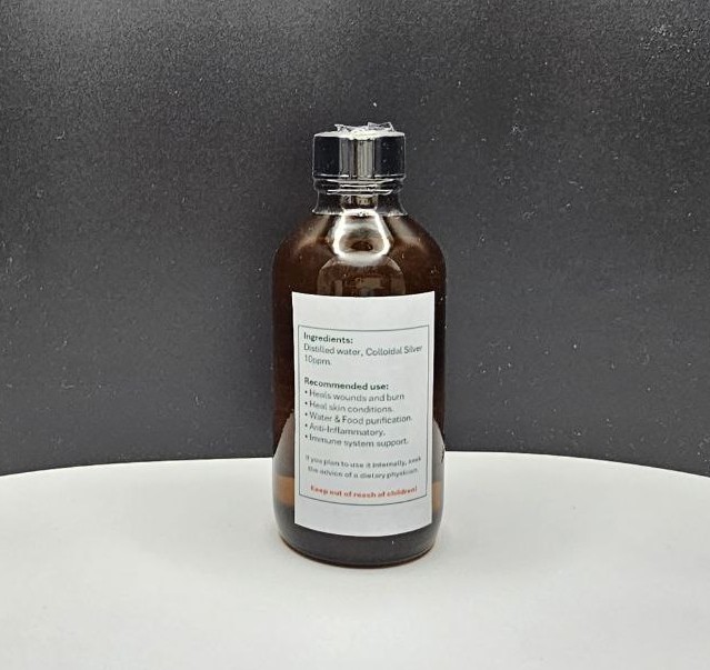 Pure Colloidal Silver 10 ppm 32oz/946ml