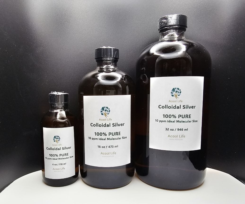 Pure Colloidal Silver 10 ppm 32oz/946ml
